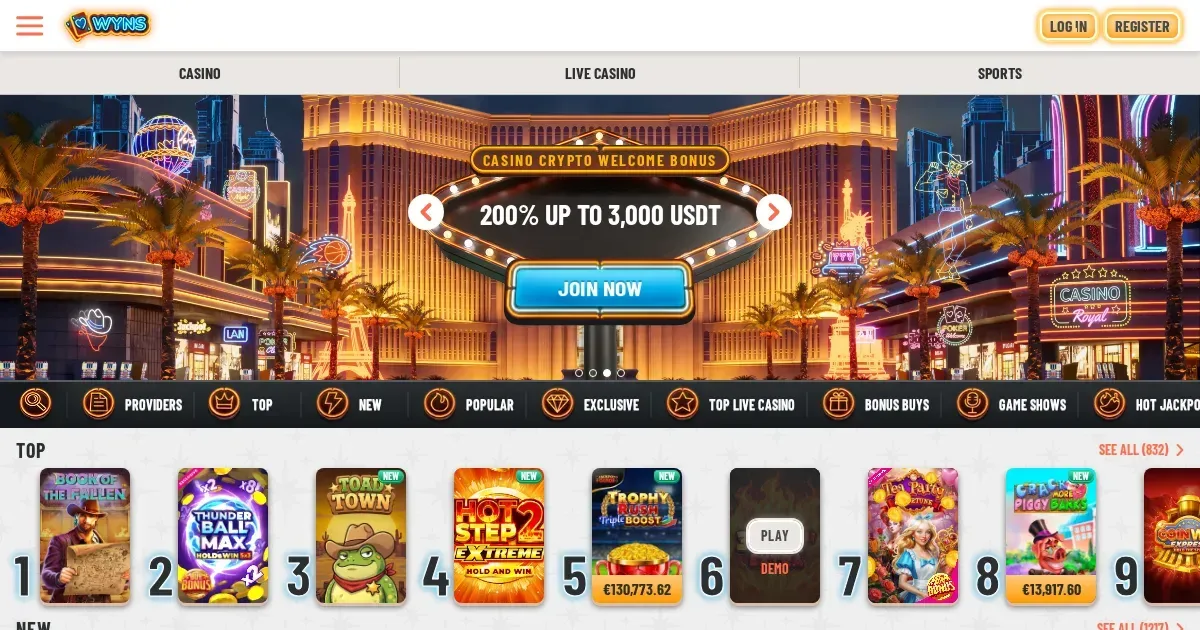 wyns casino